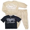 G11003TOD: Boys Sweatshirt, T-shirt & Jog Pant Outfit (2-4 Years)